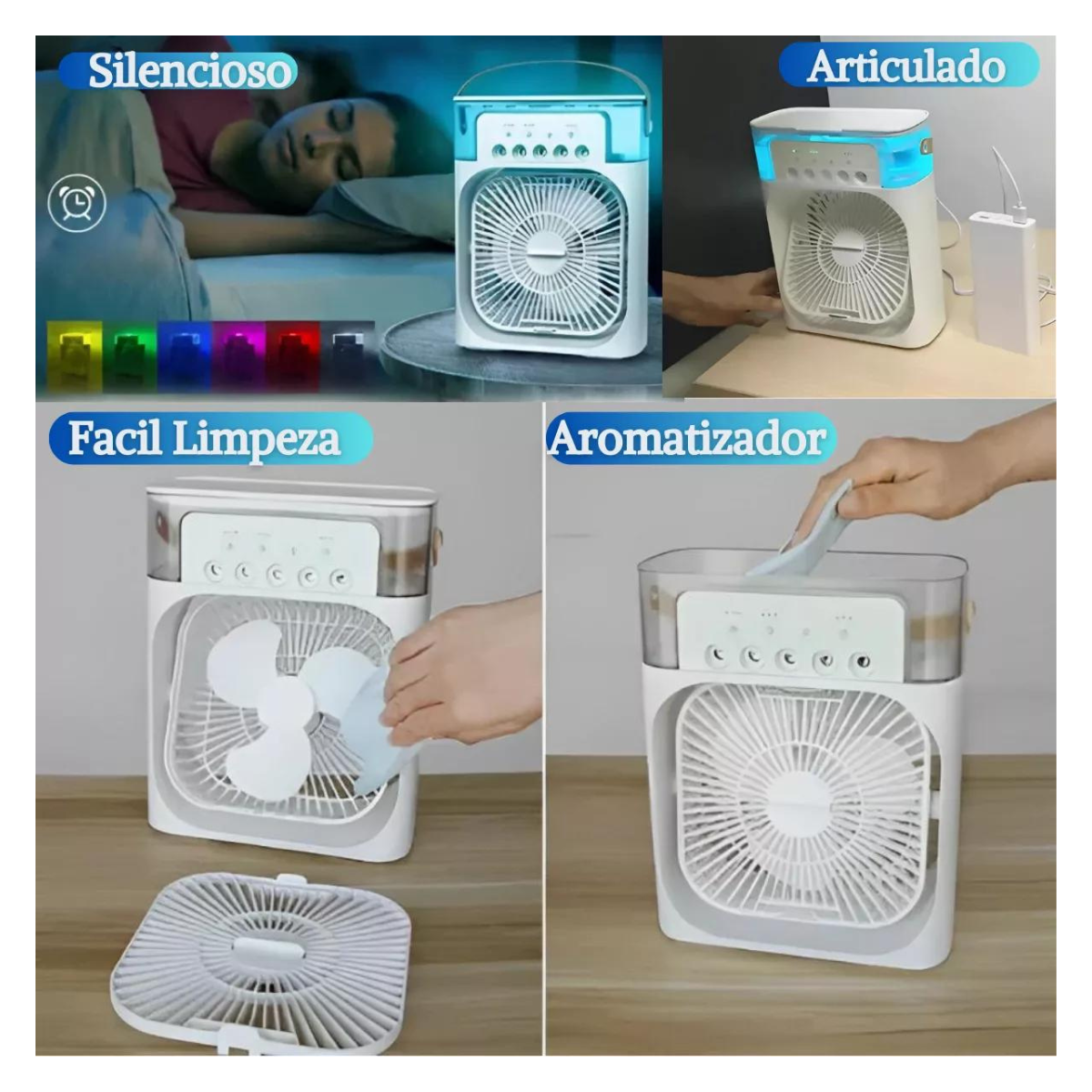 Ventilador Humidificador Aire  2 en 1