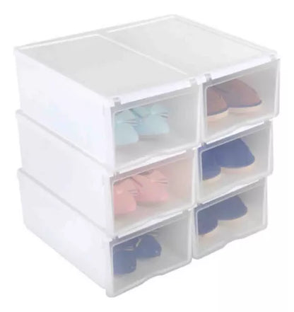 Caja Zapatos Organizador Armable Apilable x 6