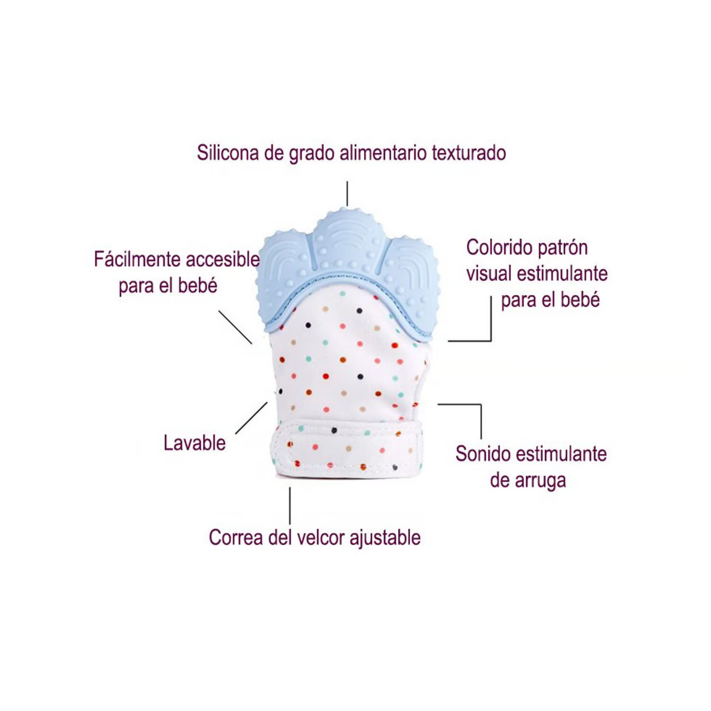 Guante Mordedor Dentición Para Bebes