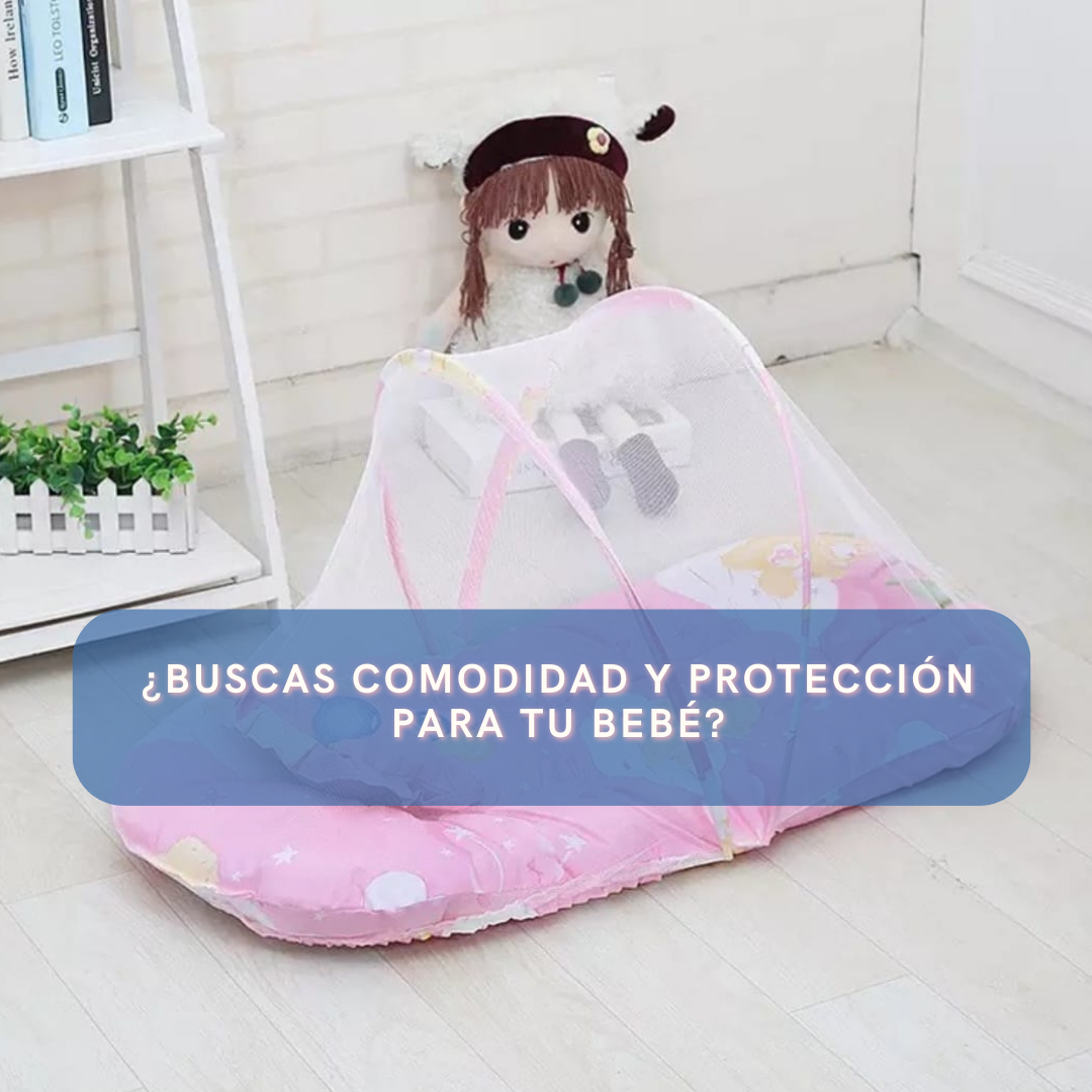 Cuna Plegable Portátil Con Mosquitero