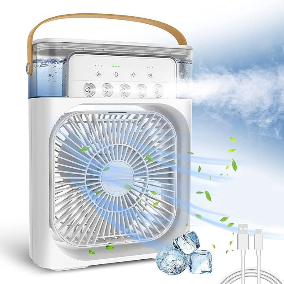 Ventilador Humidificador Aire  2 en 1