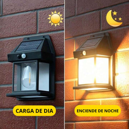 Farol Solar De Pared + Sensor Movimiento