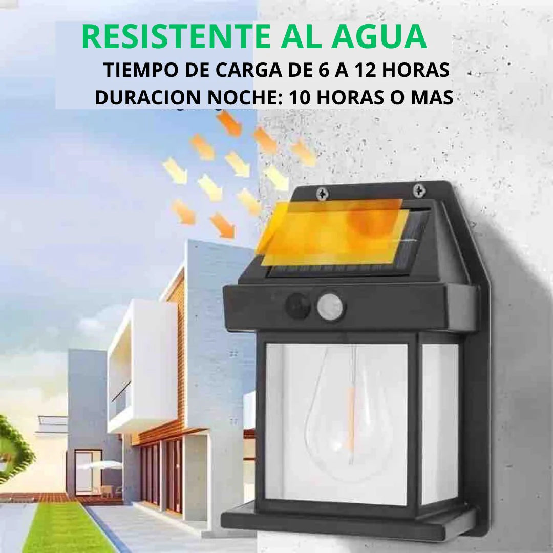 Farol Solar De Pared + Sensor Movimiento