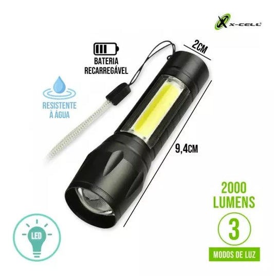 Mini Linterna Tactica Led 2000 Lumene